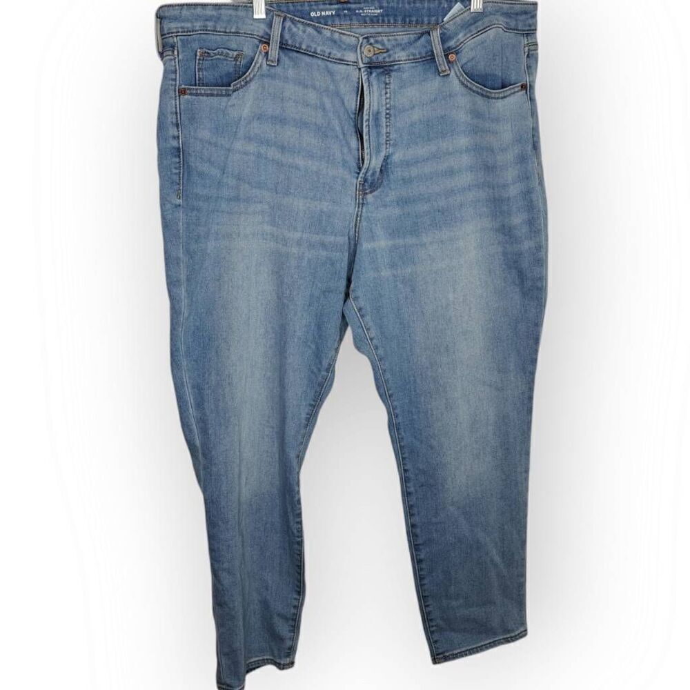Old Navy Women's Plus Size High Rise OG Straight Built in Warm Jean size 18